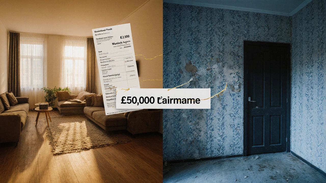 Gegensatz: moderne Wohnung in München vs. verwaistes Zuhause im Vogtlandkreis.