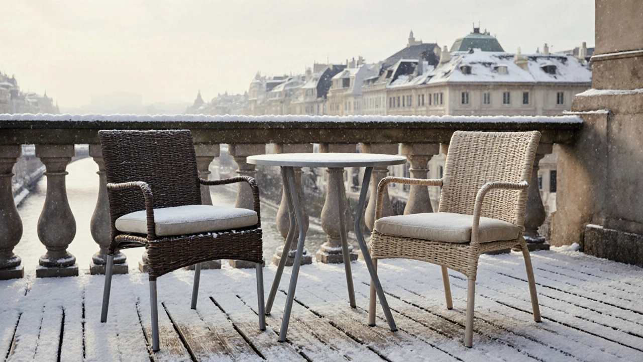 Rattanmöbel im Winter draußen - Sicherheit und Pflegetipps