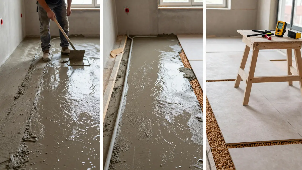 Estricharten im Wohnbau: Zement, Anhydrit und Trockenestrich - Der praktische Vergleich