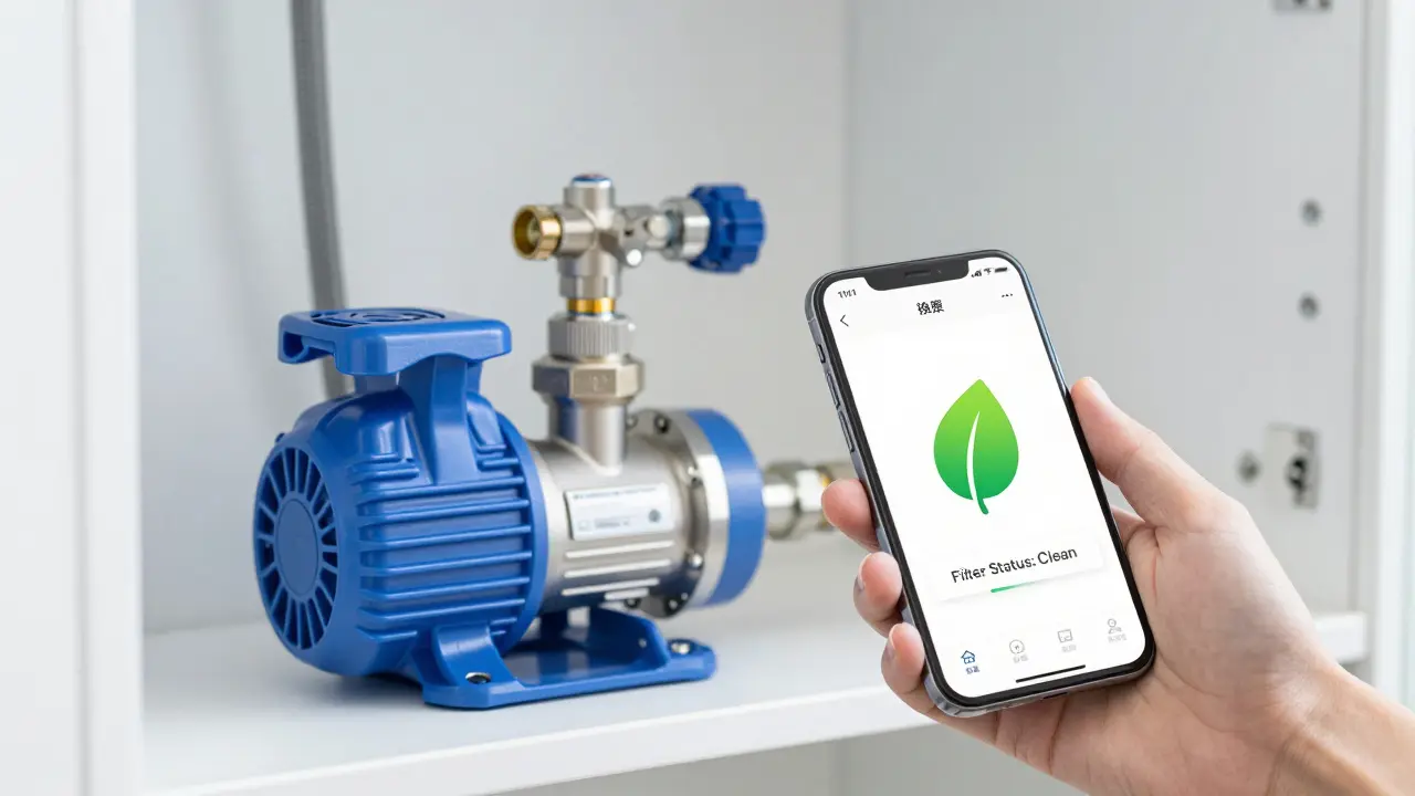 Smart-Home-App zur Überwachung einer Regenwasser-Pumpstation.