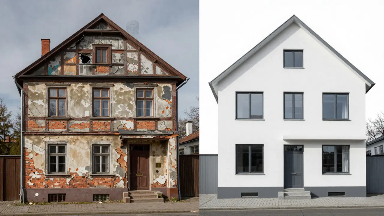 Renovierungsbedarf nach Haustyp: Kosten, Risiken & Prioritäten im Überblick