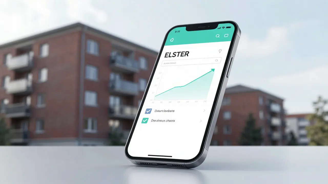 Digitale Steuererklärung per App im Kontext einer Mietimmobilie