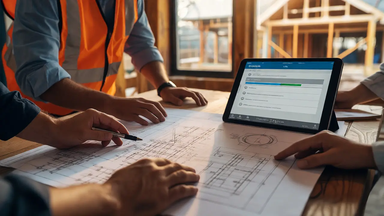 Architekten und Bauherren prüfen digitale Anträge